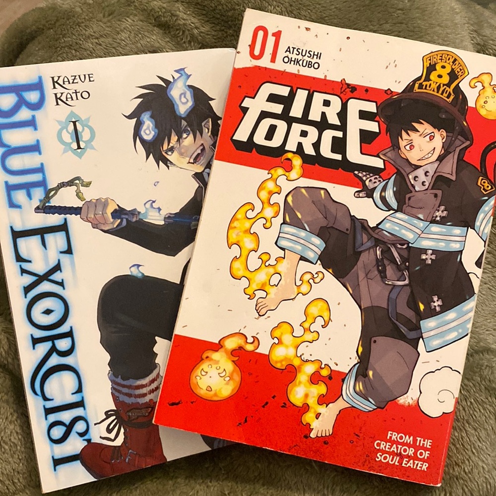 Blue Exorcist And Fire Force Both Volume 1 Manga!